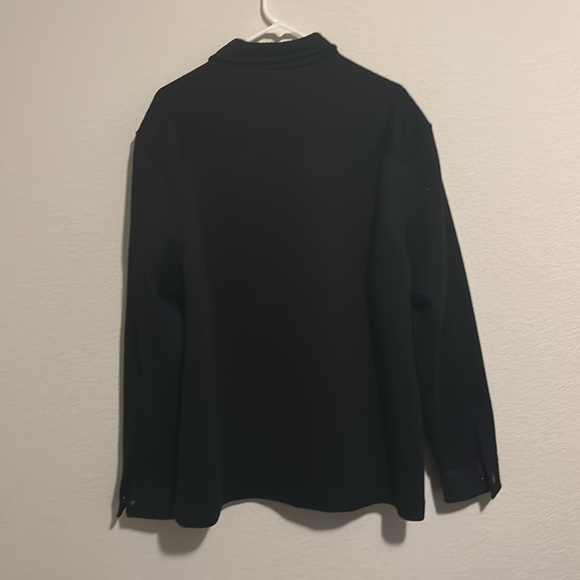 H&M LONG SLEEVE BUTTON DOWN SHIRT in BLACK - Picture 2 of 6